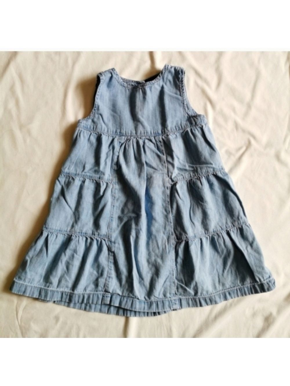 GAP KIDS Denim Tier Flare Dress